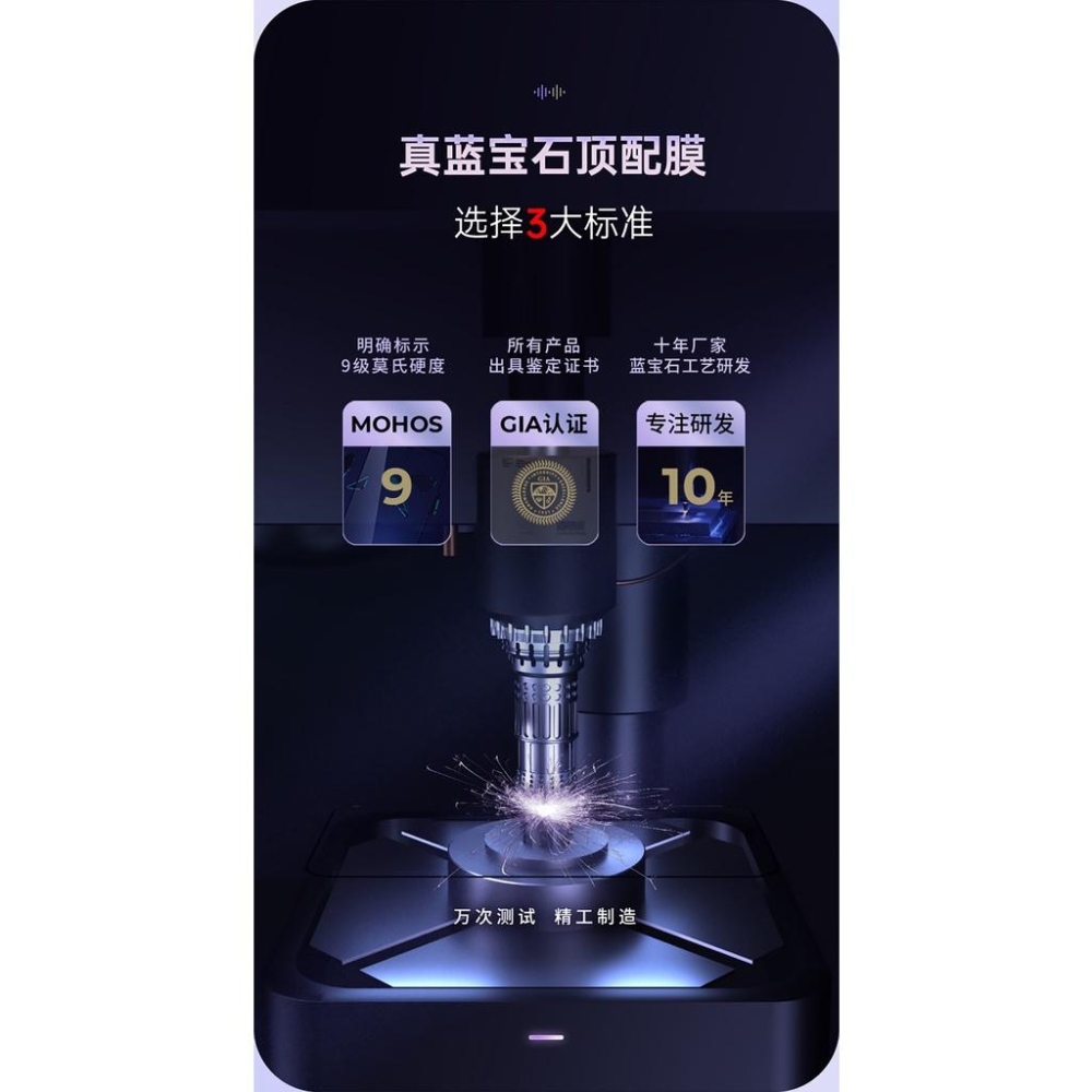 賽翡原裝正品 ＂ 藍寶石 ＂手機膜 蘋果iPhone13mini 全系列 高清 藍寶石鋼化膜 堅固耐用 藍寶石玻璃貼-細節圖5