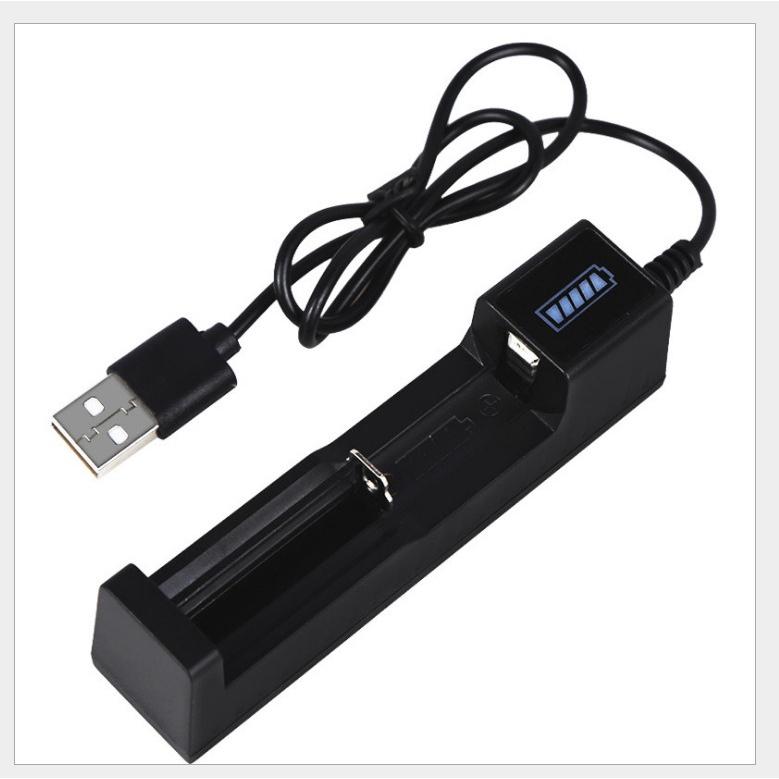 USB電池充電器 直接充單顆 18650 USB 充電器 usb3.7V單充16340 14500 26650 1850-細節圖6