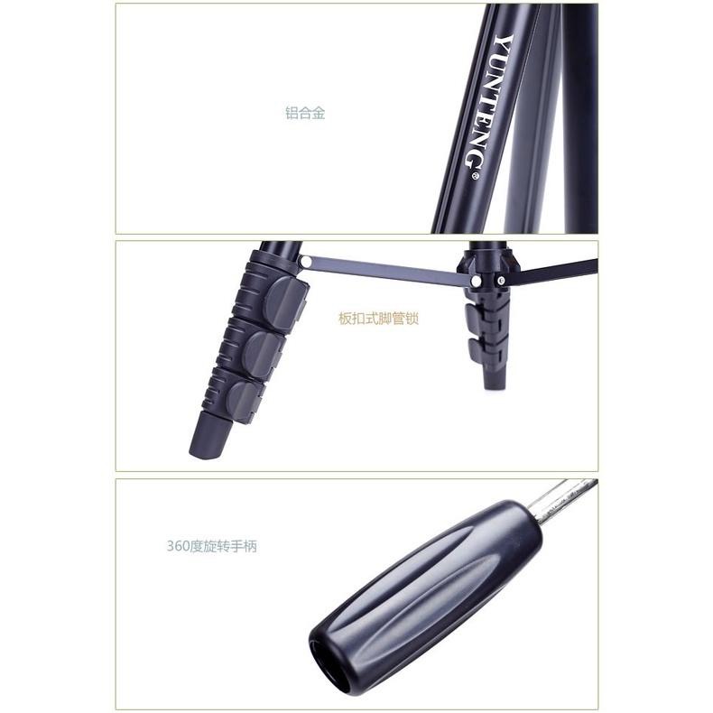 雲騰 6108 原廠一年保固 Yunteng 手機三腳架 手機直播腳架 鋁合金直拍 超輕量鋁合金藍芽 視訊網課 直播支架-細節圖6