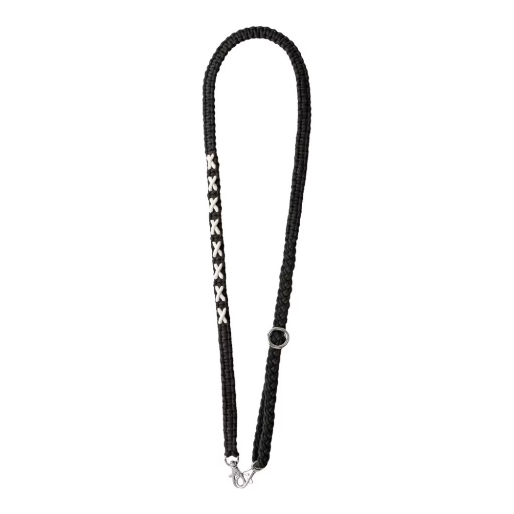 X白 Čechy花手工編織調節式掛繩背帶