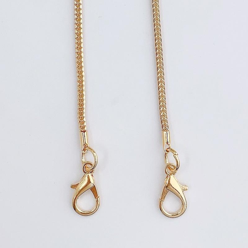 日本潮流 小香風 金屬手機鏈條 手機掛繩 女生 斜背手機殼掛繩 掛鍊 龍蝦扣 110cm 金色鐵鍊 側背手機繩 手機斜背-細節圖8