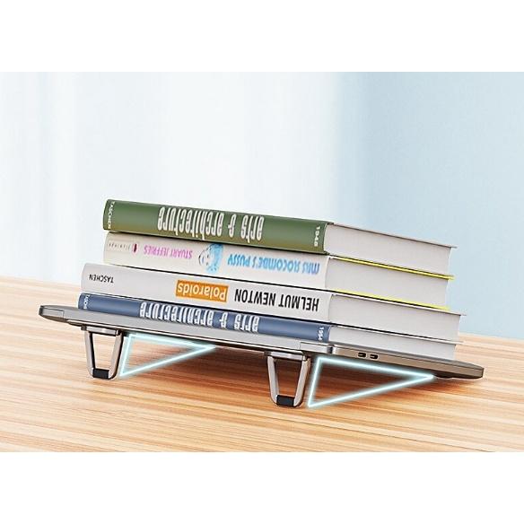 台灣出貨 保固三年穩定筆記本電腦支架 調節支架MacbooK合金筆記本電腦支架桌面散熱平板支架 電腦腳墊增高 底座可折疊-細節圖6