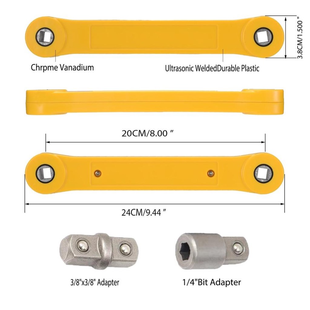 3分 3/8 延長同步扳手 組合扳手 延長延伸 同步扳手 活動板手 工具套筒 六角板手 螺絲起子 氣動電動工具-細節圖6