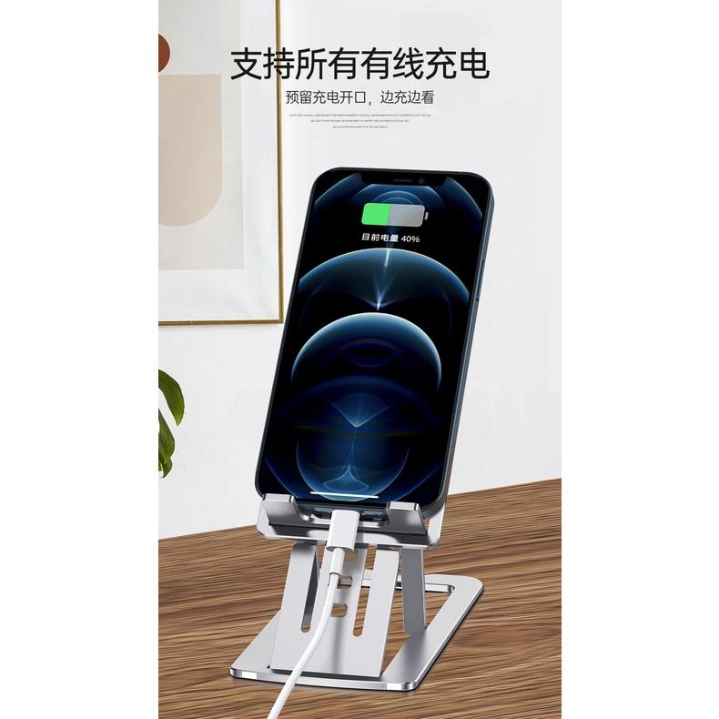 🇹🇼 H•J POWER保固三年 超薄 鋁合金手機 支架 可折疊桌面iPad平板支架 纖薄金屬 手機平板支架 摺疊支架-細節圖5