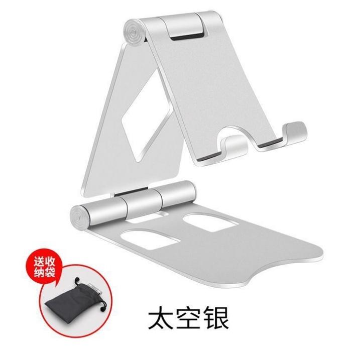 🇹🇼 H•J POWER 鋁合金手機支架 雙折疊 桌面支架 平板立架 多功能手機架 懶人支架 懶人架 手機立架 平板通用-細節圖3