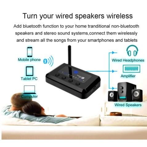 aptX HD CSR8675 藍牙5.0 MR265 無線音樂藍牙5.0 汽車 音源接收發射器 二合一 同軸 光纖音箱-細節圖2