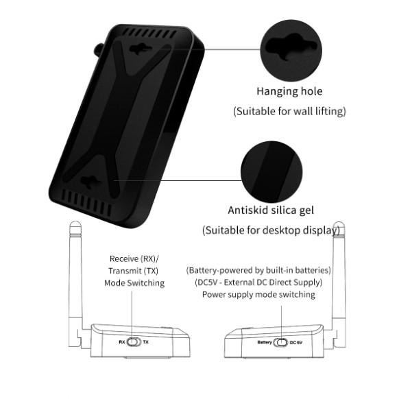 aptX HD CSR8675 藍牙5.0 MR265 無線音樂藍牙5.0 汽車 音源接收發射器 二合一 同軸 光纖音箱-細節圖6