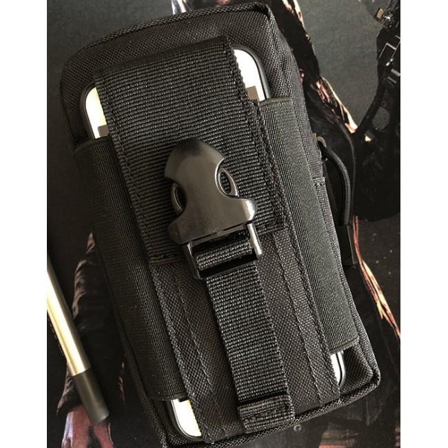 台灣出貨 超耐用防水 腰包 900D尼龍 IPX4 戰術腰包 帆布腰包 7吋手機腰包 手機帆布包 耐磨損防撕裂 皮帶腰包-細節圖2