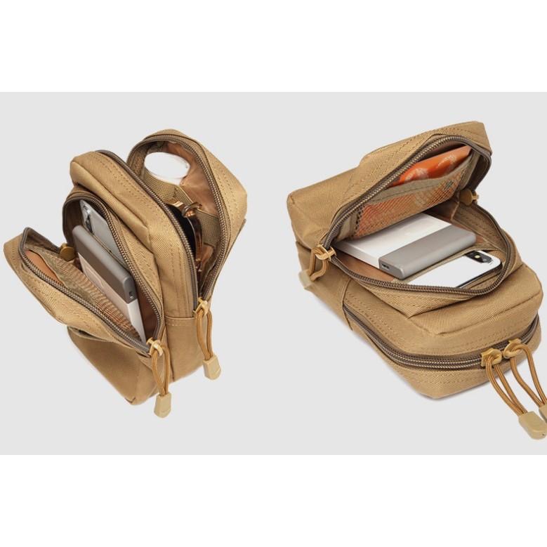 US10頂級戶外腰包 900D尼龍 IPX4超耐磨 探險戰術腰包 帆布腰包 手機腰包 耐磨損防撕裂 戶外運動腰包-細節圖7