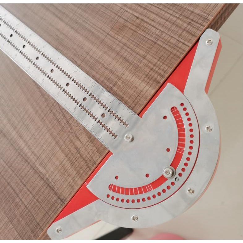 20~50 Woodworkers Edge Rule 量角器 角度尺 分度規 不鏽鋼角度規 角尺180度半圓 木工角尺-細節圖7