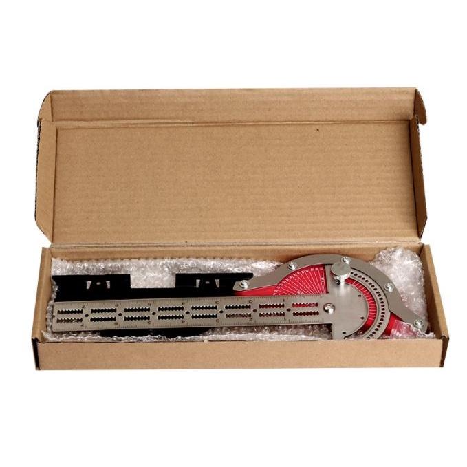 20~50 Woodworkers Edge Rule 量角器 角度尺 分度規 不鏽鋼角度規 角尺180度半圓 木工角尺-細節圖9