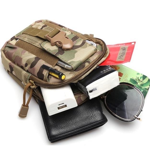 皮帶腰包 戶外腰包 900D尼龍 工作腰包 IPX4防水 戰術腰包 帆布腰包 7吋手機腰包 耐磨損防撕裂 戶外運動腰包-細節圖2