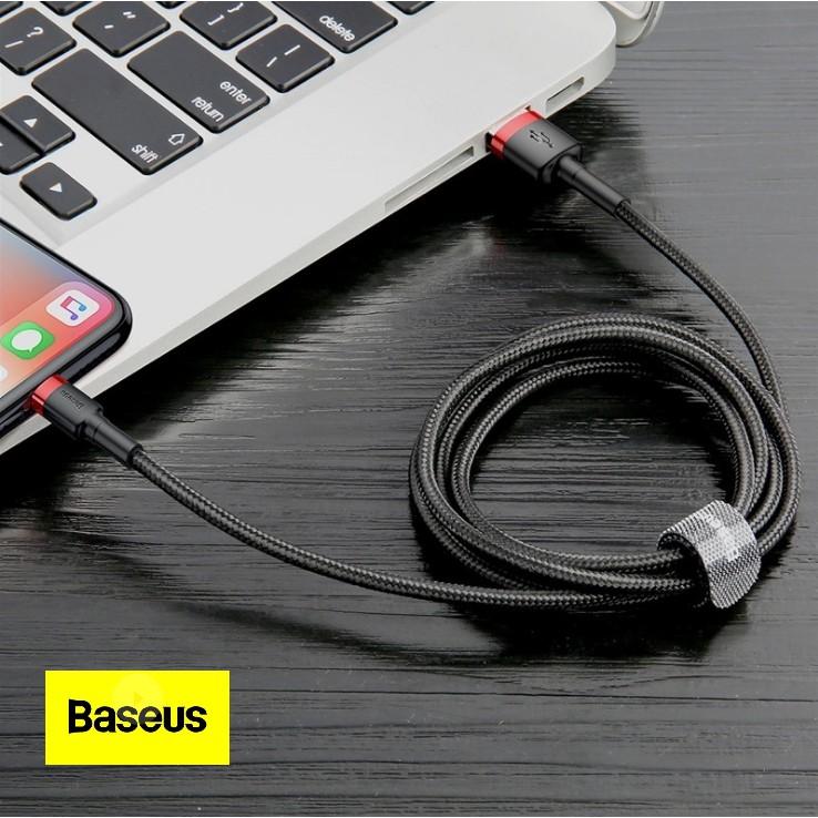 Baseus 倍思 卡福樂 iPhone 蘋果傳輸線 數據線 尼龍編織線 Type-c 安卓手機快充線 2.4A充電線-細節圖3