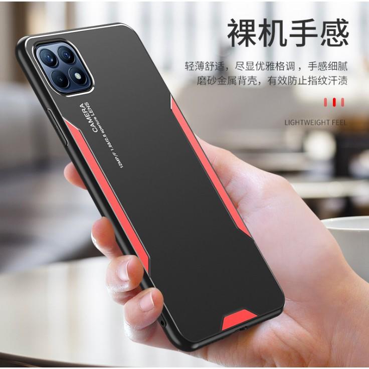 台灣出貨 OPPO Reno5 5G 手機殼 撞色 金屬刀鋒 全包保護套 OPPO Reno4 SE 5G 手機保護套-細節圖8