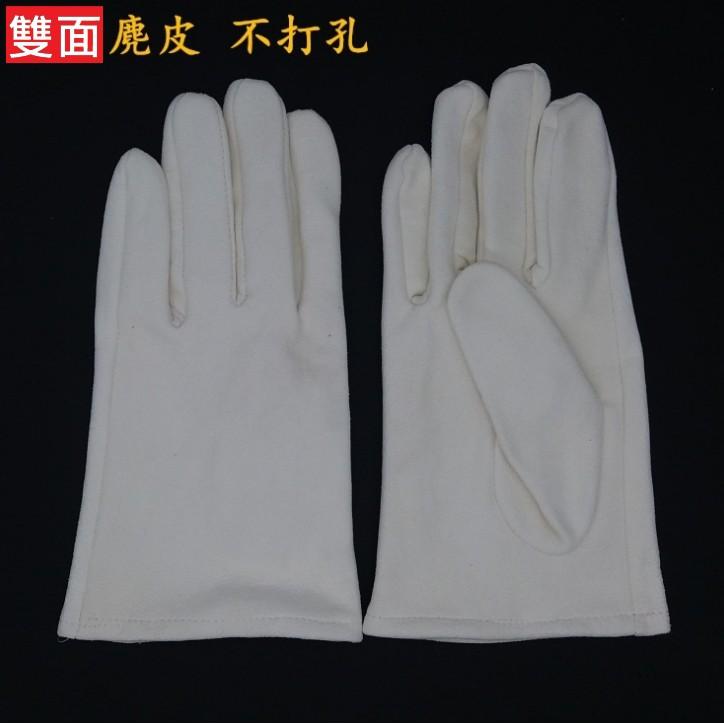 頂級防指紋手套 [ 麂皮手套 ] 純天然麂皮 名錶 精品 珠寶 真皮手套 古玩 文玩手套 天然真皮手套 加厚鹿皮手套-細節圖2