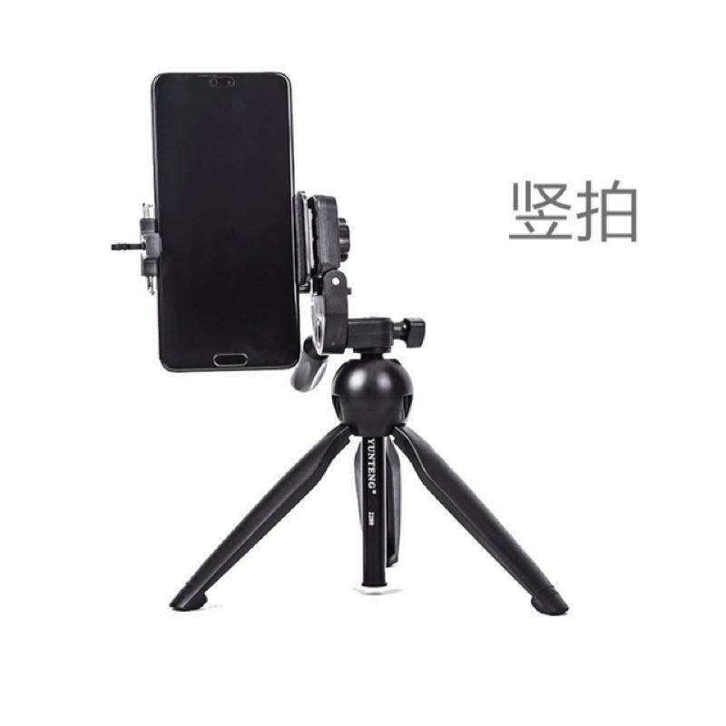 [ 雲騰 VCT-2280 ] 原廠一年保固 麥克風 手機 多用途架 主播K歌 直播升降 三腳架桌面支架 可轉換手機相機-細節圖5