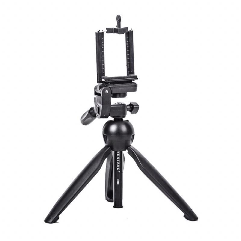 [ 雲騰 VCT-2280 ] 原廠一年保固 麥克風 手機 多用途架 主播K歌 直播升降 三腳架桌面支架 可轉換手機相機-細節圖6