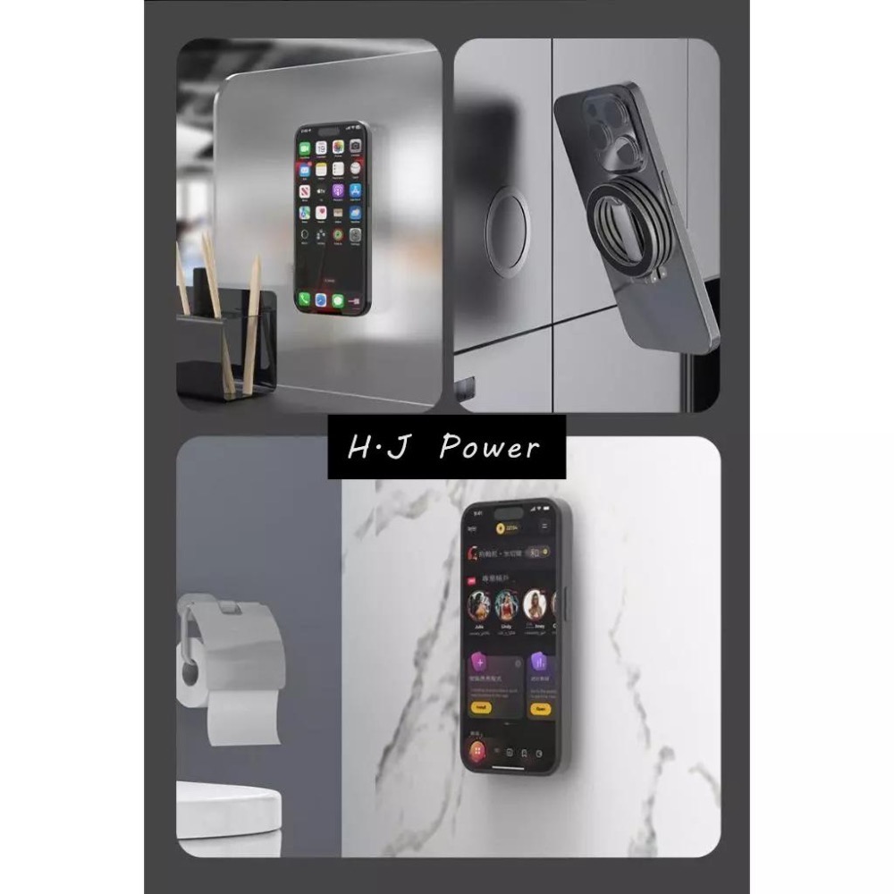 雙面強磁⚡️摺疊磁吸支架 iPhone16 指環磁吸支架 magsafe 16 Pro 旋轉磁圈手機架 冰箱磁吸手機架-細節圖5