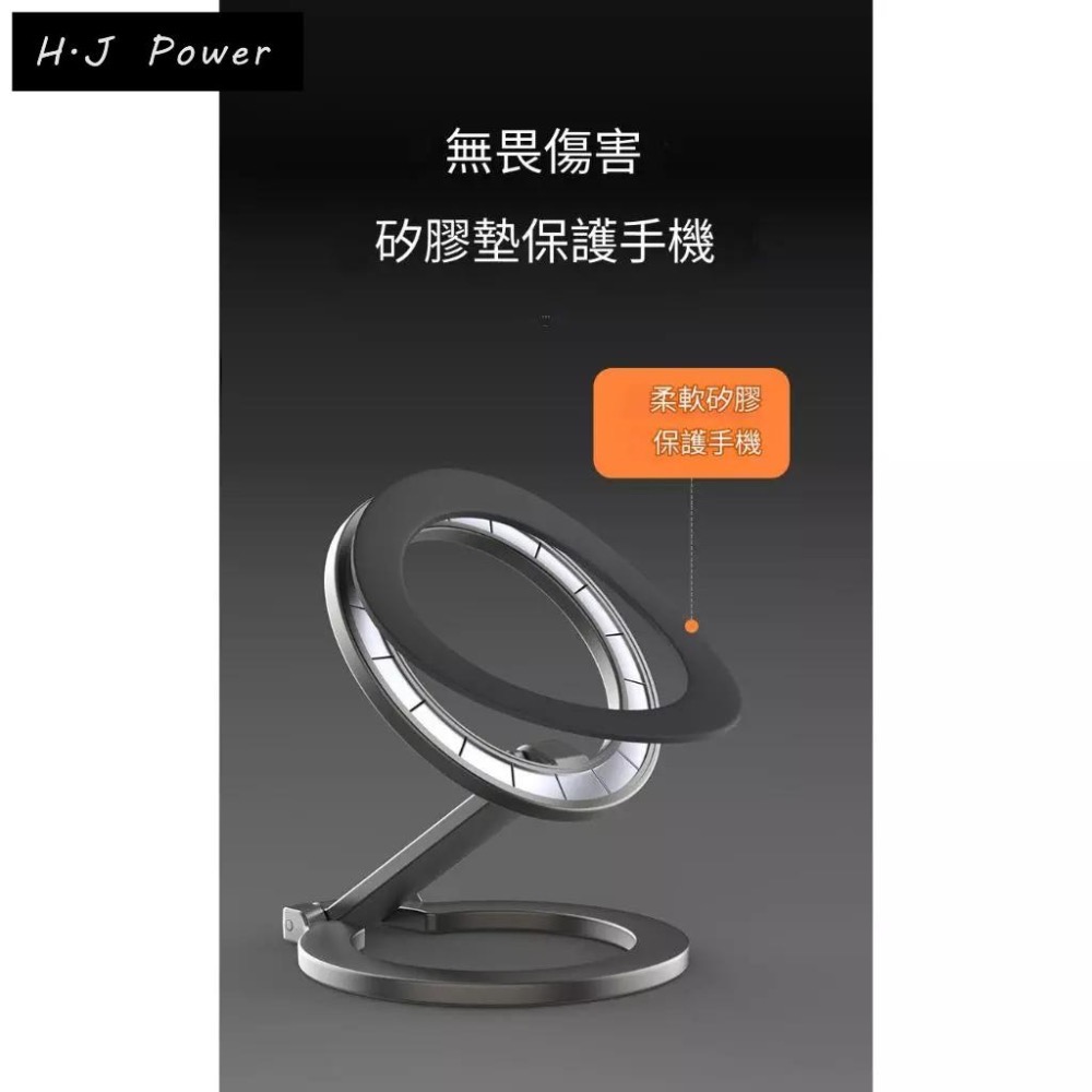 雙面強磁⚡️摺疊磁吸支架 iPhone16 指環磁吸支架 magsafe 16 Pro 旋轉磁圈手機架 冰箱磁吸手機架-細節圖7