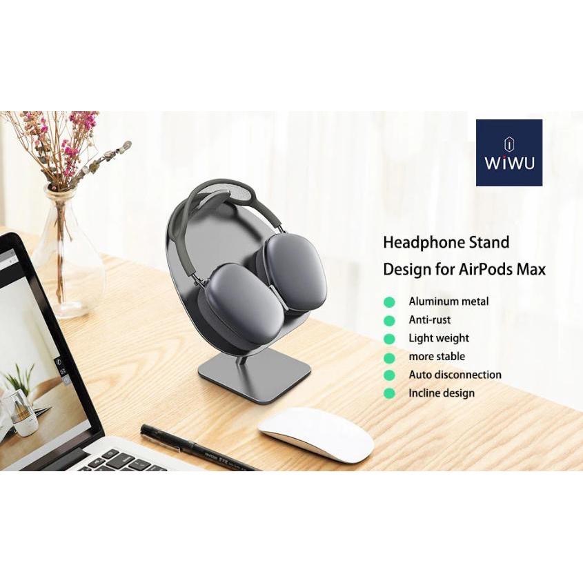 內置原廠睡眠模式 實現低耗電模式 高品質不銹鋼鋁合金耳機支架 耳機支架 台灣出貨WIWU耳機支架 Airpods Max-細節圖7