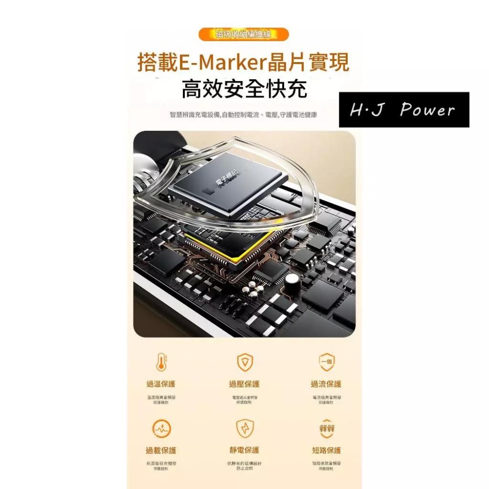 240W快充線5A480Mbps EPR協議SPR快充線 編織充電線 PD安卓Type-C手機數據線 QC磁吸式傳輸充電-細節圖7