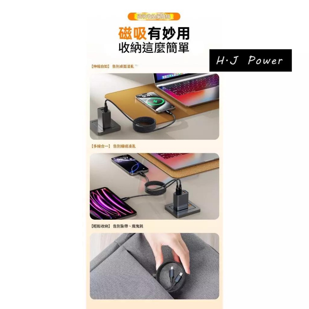 240W快充線5A480Mbps EPR協議SPR快充線 編織充電線 PD安卓Type-C手機數據線 QC磁吸式傳輸充電-細節圖9