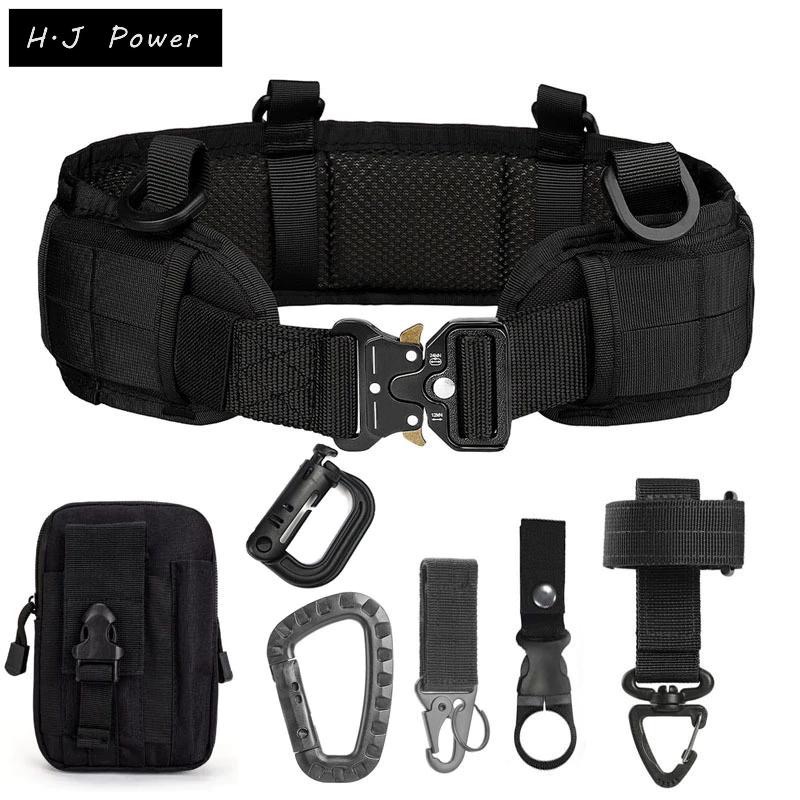 高品質金屬扣具 眼鏡蛇戶外腰帶 軍規尼龍材質多功能腰帶 軍鳥 尼龍戰術腰帶套裝｜附掛勾收納包｜軍警CS裝備 野外求生腰封-細節圖4