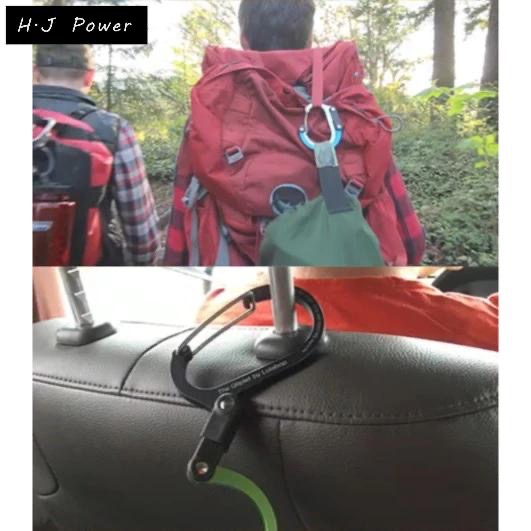 航空級-多功扣環掛勾 D型鋁合金登山扣 登山掛鉤背包袋扣 露營工具扣環 D型鋁合金登山扣 旅行背包掛勾 可旋轉 多功能戶-細節圖9