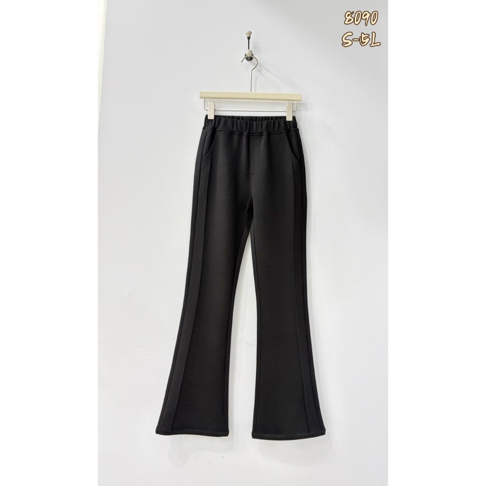 🌟Q-LaLa🌟8090厚磅太空棉側立體剪接顯瘦喇叭褲-細節圖9