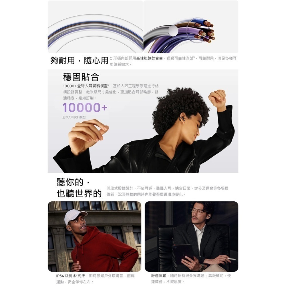《公司貨含稅》HUAWEI FreeClip 開放式/耳夾式真無線降噪藍牙耳機-細節圖3