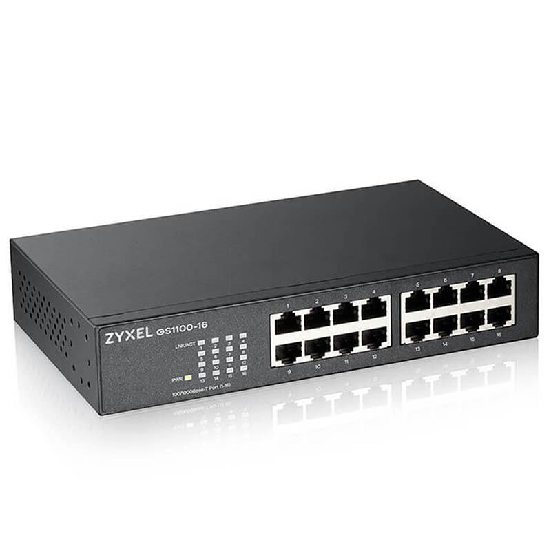 《公司貨含稅》ZYXEL 合勤 GS1100-16 v3 16埠Gigabit網路交換器-細節圖2