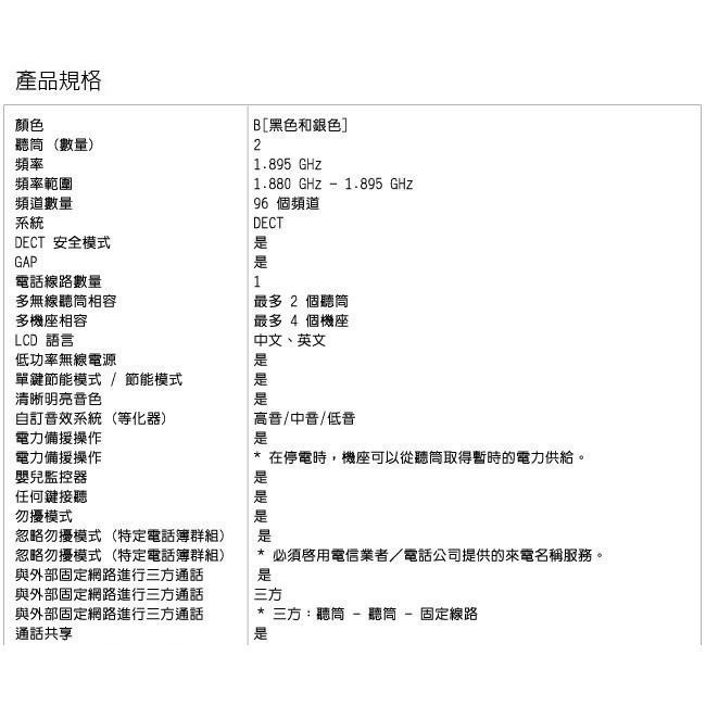 【公司貨贈三星電動牙刷】國際牌Panasonic KX-TGD312TW / KX-TGD312中文雙子機無線電話-細節圖4