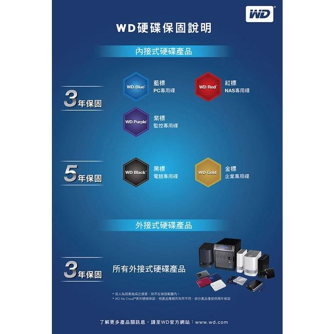 【公司貨含稅5年保】WD Purple 紫標3.5吋監控專用硬碟 8 /10 /12 /14TB 裸裝-細節圖4