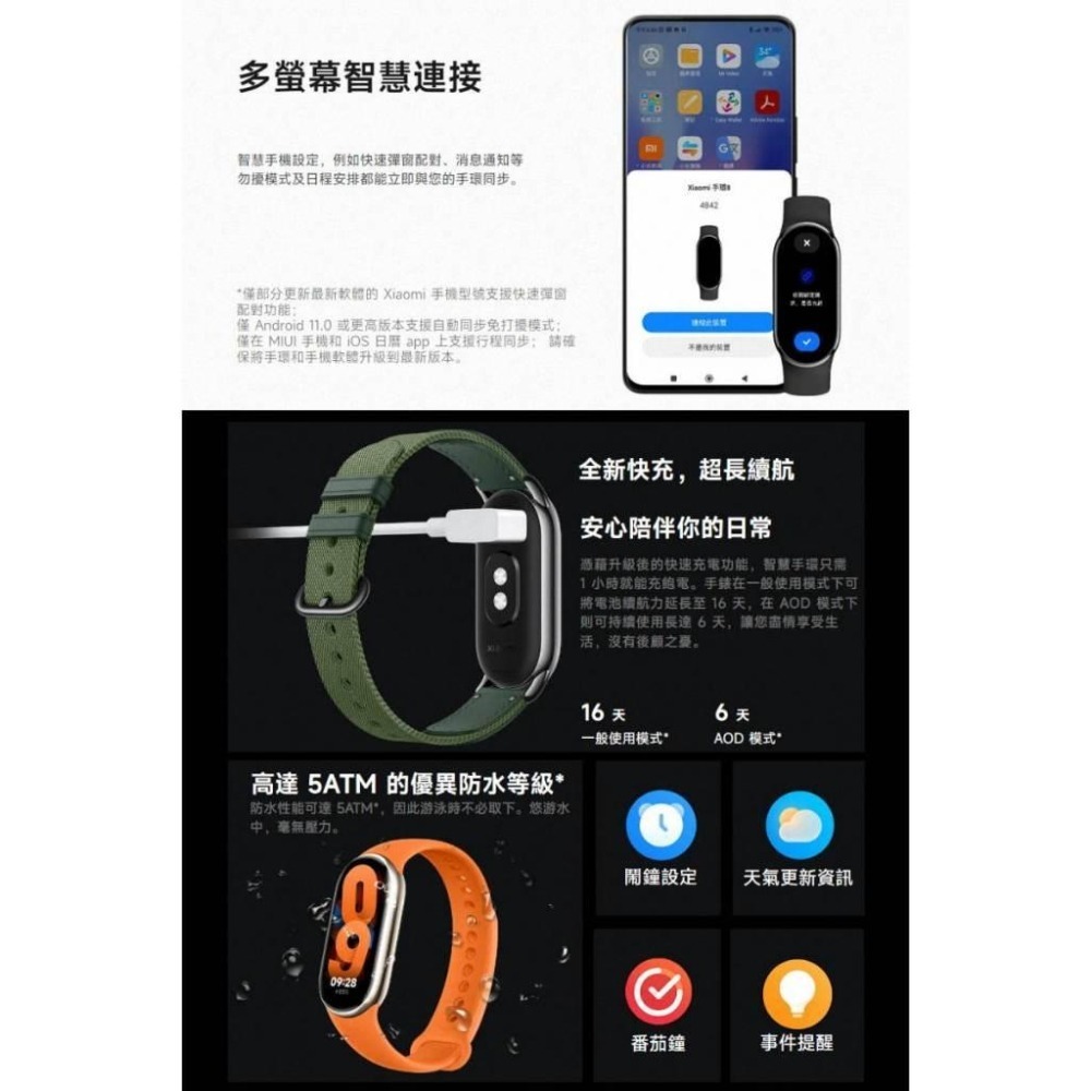 《公司貨含稅》Xiaomi 小米手環 8【售完為止】-細節圖7