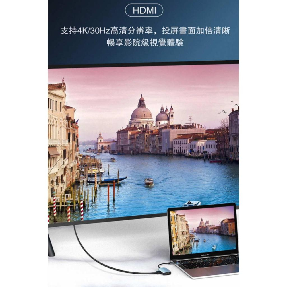 《台灣公司貨含稅》artmo USB-C 4in1 Hub VGA/HDMI 四合一多功能轉接器(帶線款)三年保固-細節圖7