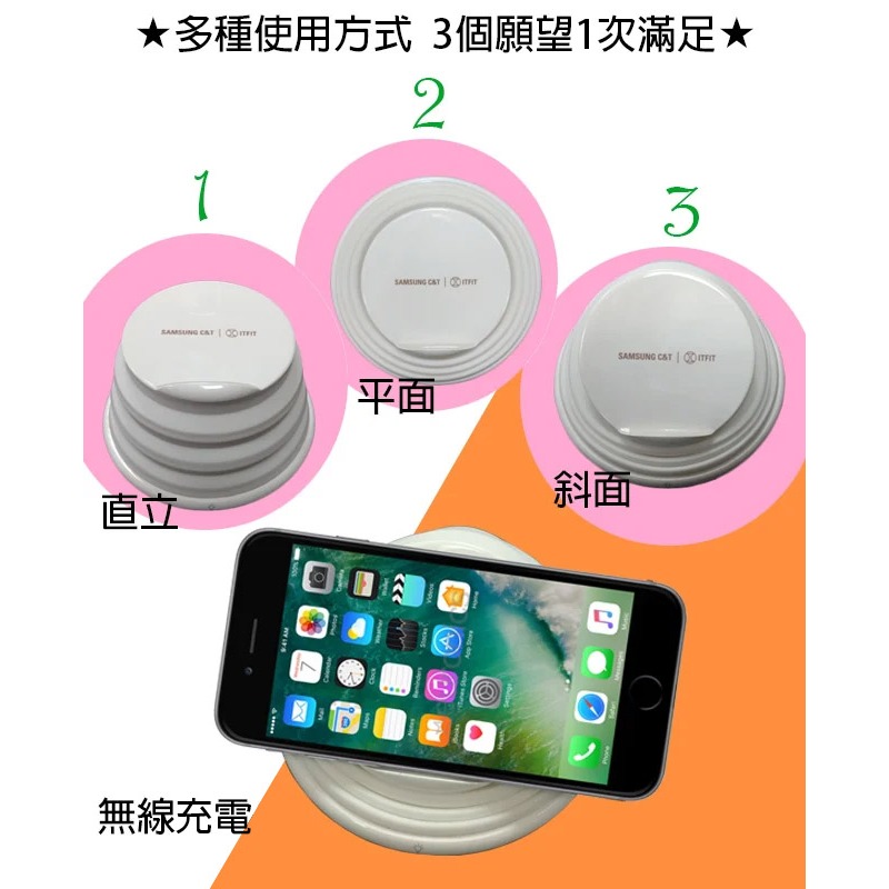 SAMSUNG C&T ITFIT (TW-WCPAD)無線充電氣氛燈~送Type-C傳輸線-細節圖4