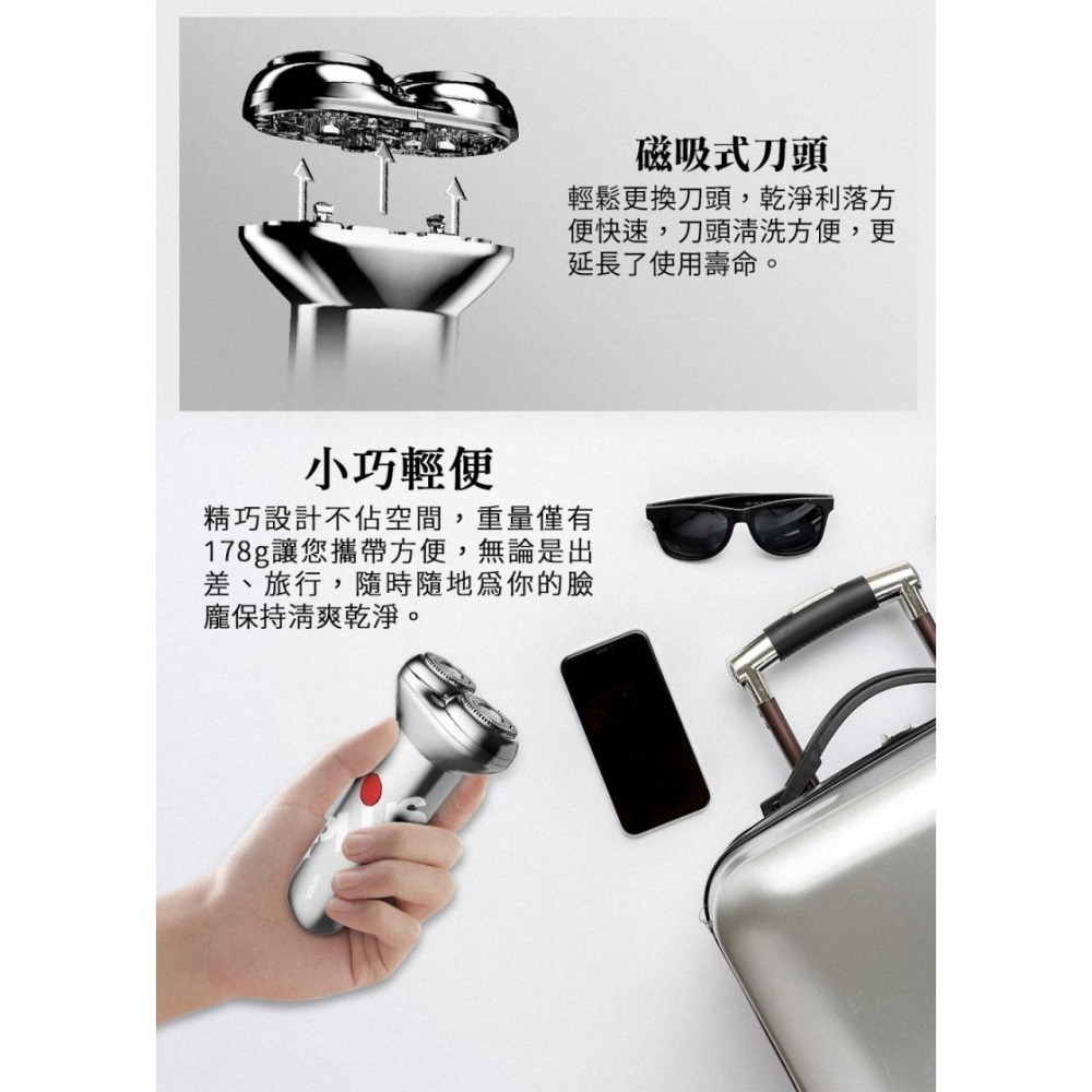 《公司貨含稅》G-PLUS/GPLUS GP-RE001 USB電動刮鬍刀-細節圖5