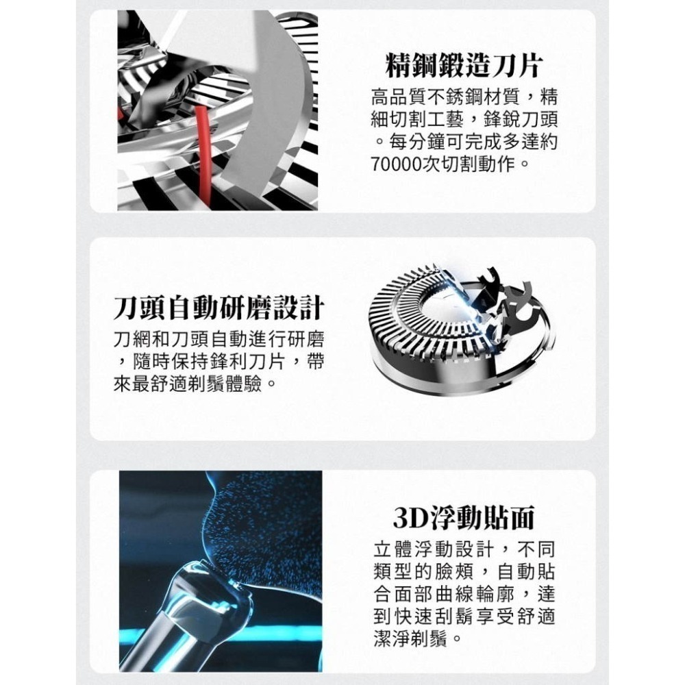 《公司貨含稅》G-PLUS/GPLUS GP-RE001 USB電動刮鬍刀-細節圖3