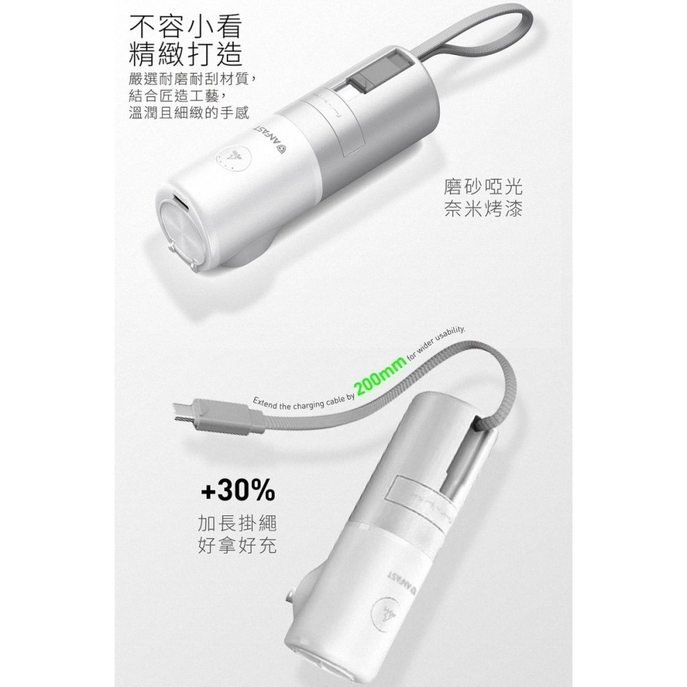 《公司貨含稅》ANFAST AF-P0520C USB多功能20W 5000mAh口袋寶行動電源~送C to C傳充線-細節圖6