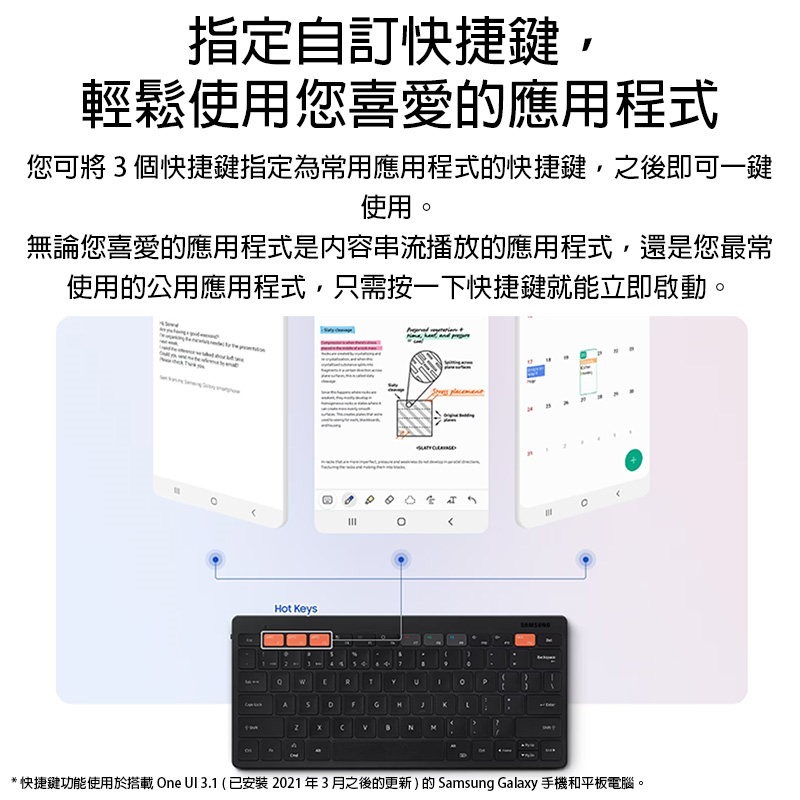 《公司貨含稅》SAMSUNG 多工藍牙鍵盤 Trio 500 (EJ-B3400)-細節圖5