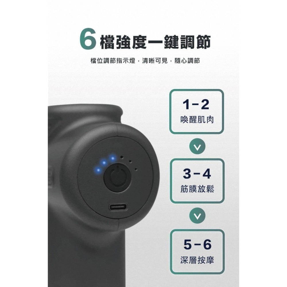《公司貨含稅》Uniscope US-H90 優思智能輕巧筋膜槍~送Clip30開放式藍牙耳機(價值$990)-細節圖4