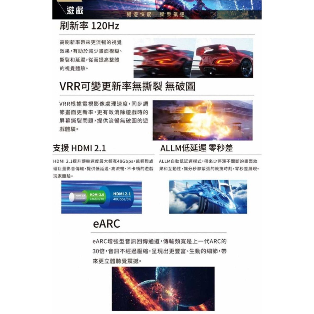 《公司貨含稅》SAMPO 聲寶 85型 QM-85SDT620 4K QLED液晶電視/顯示器-細節圖3