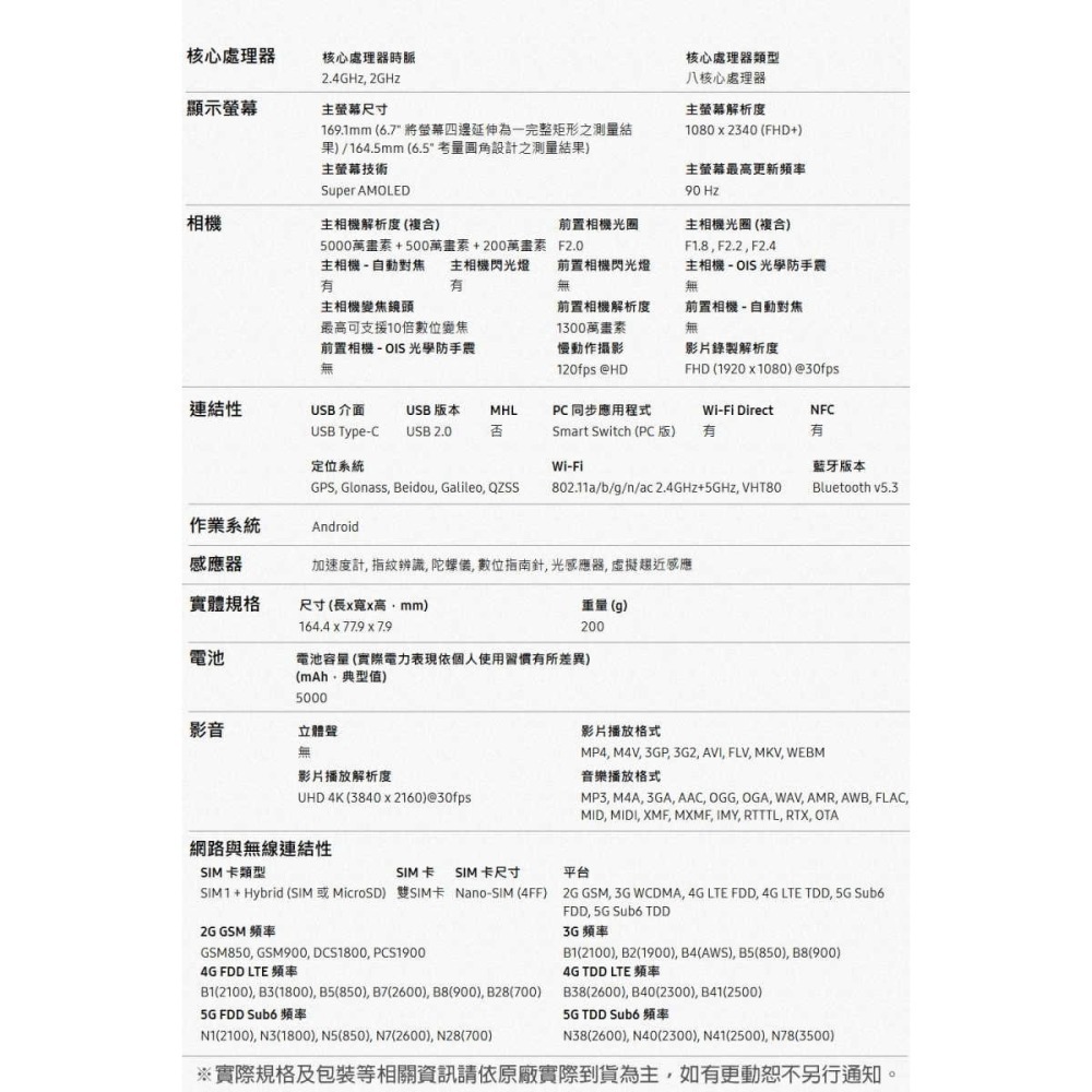 《公司貨含稅》SAMSUNG Galaxy A16 5G (4G/128G) 6.7吋纖薄時尚手機【售完為止】-細節圖9