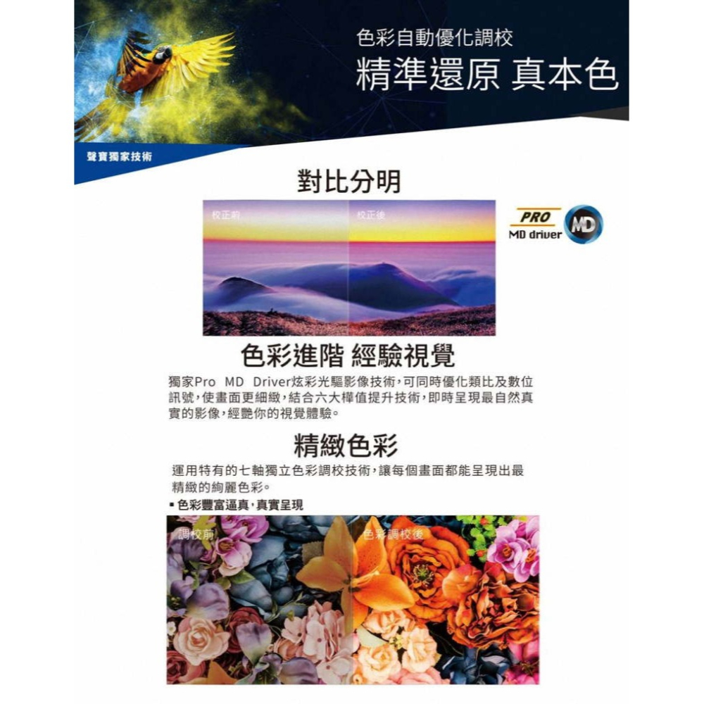 《公司貨含稅》SAMPO 聲寶 32型 EM-32MDT2000 2K轟天雷顯示器/電視(台灣製造)-細節圖3