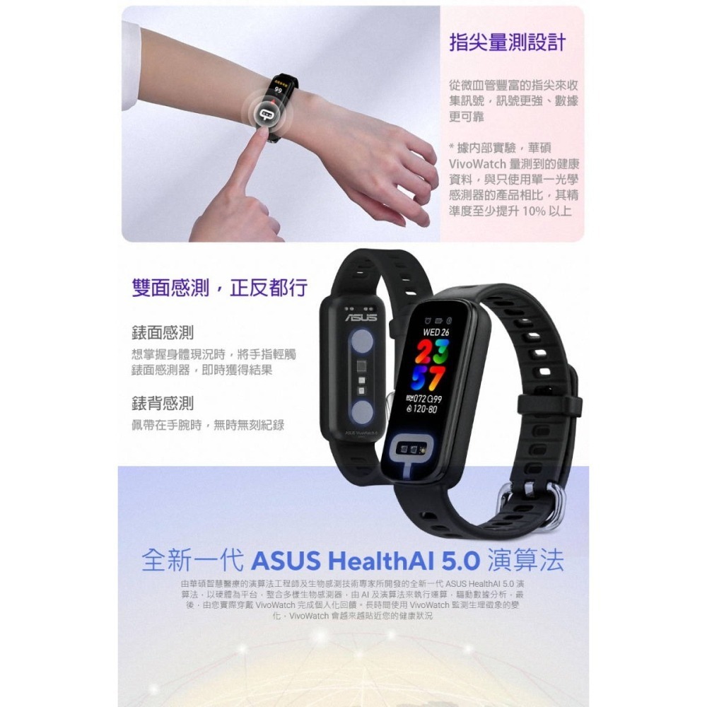 《公司貨含稅》ASUS VivoWatch 6 Aero 健康助理智慧手錶-細節圖5
