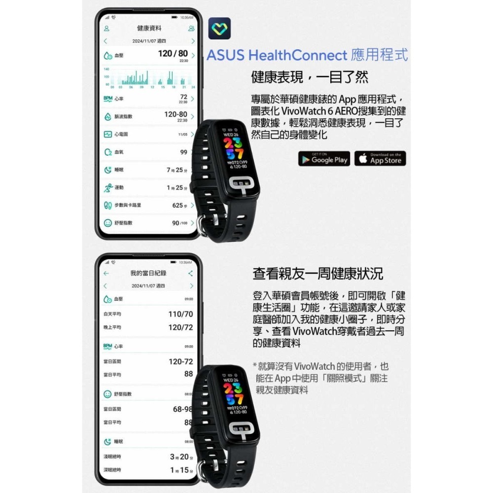 《公司貨含稅》ASUS VivoWatch 6 Aero 健康助理智慧手錶-細節圖10