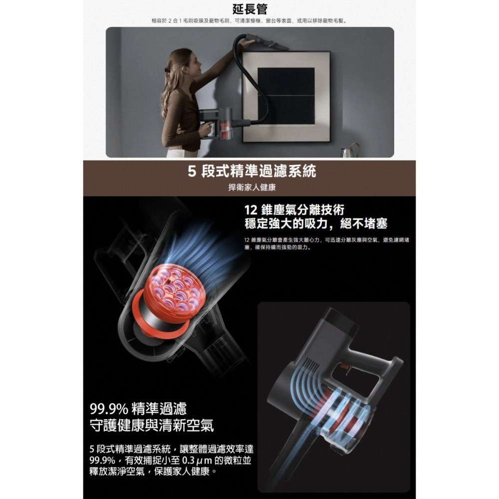 《公司貨含稅》Xiaomi 小米無線吸塵器 G20 Max-細節圖7