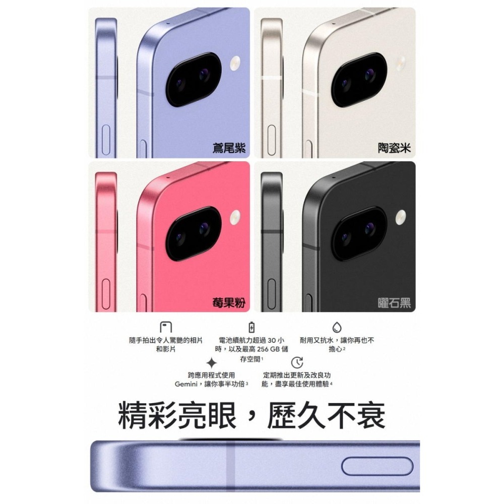 《公司貨含稅》Google Pixel 9a 5G (8G/128G) 6.3吋智慧型手機-細節圖3