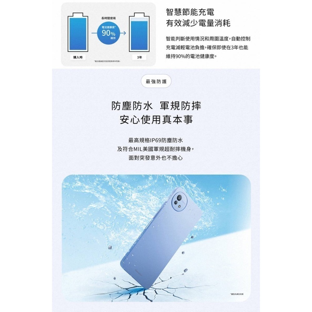 《公司貨含稅》SHARP AQOUS wish5 8G/256G 6.6吋四防軍規手機-細節圖5