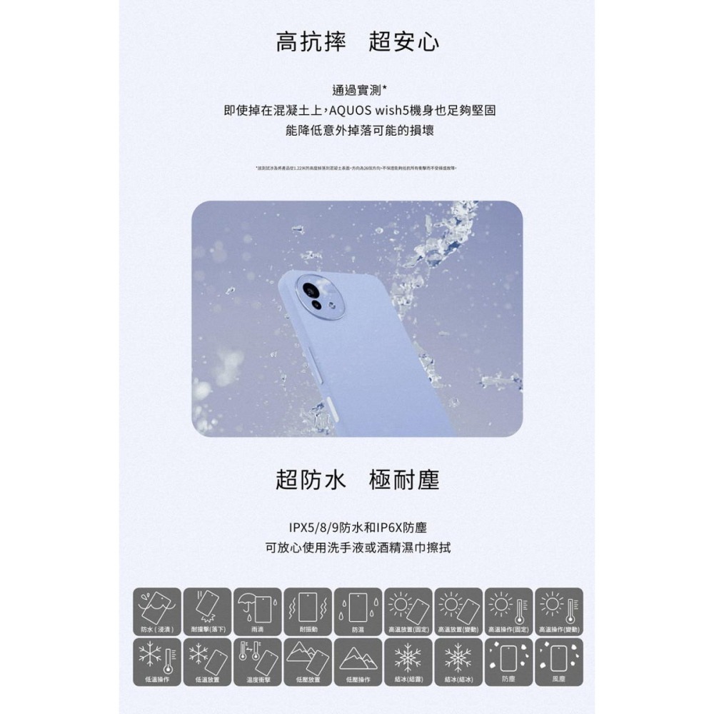 《公司貨含稅》SHARP AQOUS wish5 8G/256G 6.6吋四防軍規手機-細節圖6